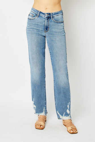 BRITT HIGH WAIST STRAIGHT LEG JEANS-JUDY BLUE