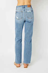 BRITT HIGH WAIST STRAIGHT LEG JEANS-JUDY BLUE