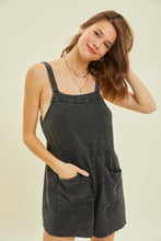 Load image into Gallery viewer, COVE GAUZE ROMPER-BLACK
