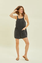 Load image into Gallery viewer, COVE GAUZE ROMPER-BLACK