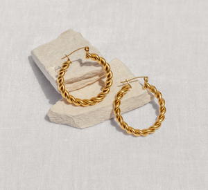 ALL LOVE LARGE HOOPS-GOLD