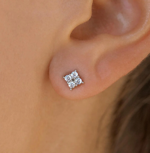GEMINI STUDS-SILVER