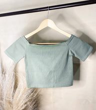 Load image into Gallery viewer, SEAMLESS RIBBED BABY TEE-LIGHT OLIVE