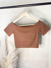 Load image into Gallery viewer, SEAMLESS RIBBED BABY TEE-COCOA