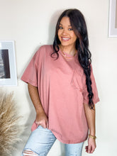 Load image into Gallery viewer, GO BIG OR GO HOME OVERSIZED TEE-CORAL