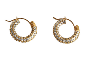 MICRO PAVE HOOPS
