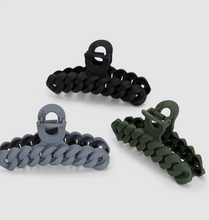 Load image into Gallery viewer, CHAIN CLAW CLIP 3PC SET-BLACK/MOSS