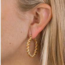 Load image into Gallery viewer, ALL LOVE LARGE HOOPS-GOLD