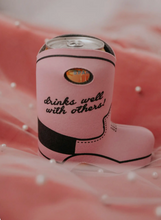Load image into Gallery viewer, DRINKS WELL WITH OTHERS BOOT KOOZIE